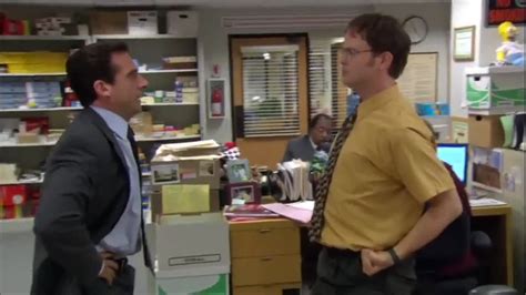 the office s02e06|Dwight Punches Michael .